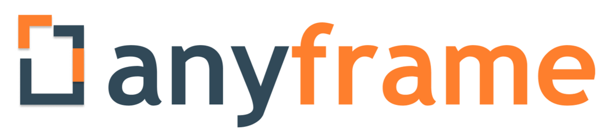 AnyFrame logo with name